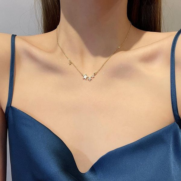 pendant necklaces mrzmsz 2021 simple stars zircon necklace for woman korean fashion jewelry party girls trendy luxury clavicle chain, Silver
pendant necklaces mrzmsz 2021 simple stars zircon necklace for woman korean fashion jewelry party girls trendy luxury clavicle chain, Silver