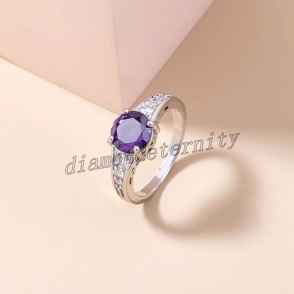 925 silver plated wedding rings with purple zircon stone solitaire ring for men or women jewelry
925 silver plated wedding rings with purple zircon stone solitaire ring for men or women jewelry