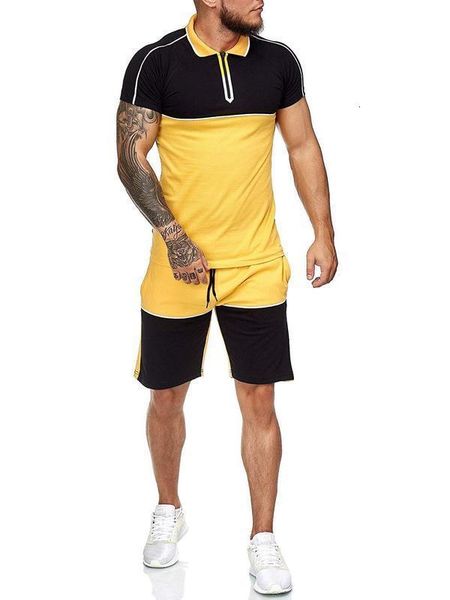 sports tracksuits summer men's suit color matching slim fit casual fashion sportswear, Gray
sports tracksuits summer men's suit color matching slim fit casual fashion sportswear, Gray