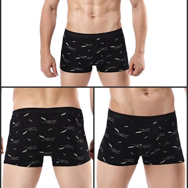 underpants 4-color/printed cotton men's underwear u-convex flat-angle mid-waist fashionable leaf comfortable elasticity soft, Black;white
underpants 4-color/printed cotton men's underwear u-convex flat-angle mid-waist fashionable leaf comfortable elasticity soft, Black;white