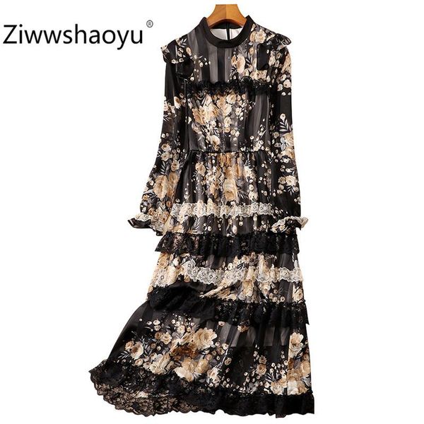 casual dresses ziwwshaoyu 2021 spring summer vintage flower print lace tiered ruffles cake long sleeve midi women's clothing, Black;gray
casual dresses ziwwshaoyu 2021 spring summer vintage flower print lace tiered ruffles cake long sleeve midi women's clothing, Black;gray