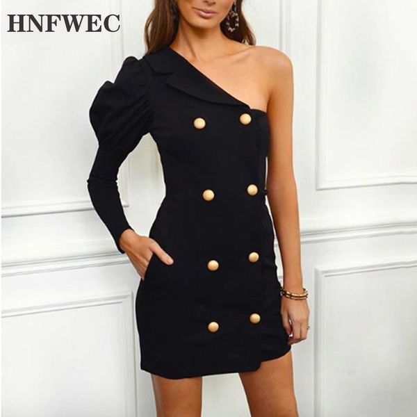 casual dresses 2021 spring summer asymmetrical neck one-shoulder long puff sleeve button personality dress women fashion tide q082, Black;gray
casual dresses 2021 spring summer asymmetrical neck one-shoulder long puff sleeve button personality dress women fashion tide q082, Black;gray