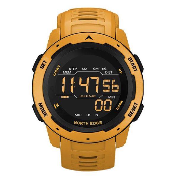 yellow men digital watch sports watches pedometer alarm clock waterproof 5bar countdown electronics man military wristwatches, Slivery;brown
yellow men digital watch sports watches pedometer alarm clock waterproof 5bar countdown electronics man military wristwatches, Slivery;brown