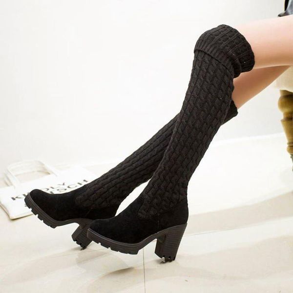 boots women's 2021 autumn winter thigh high for women shoes knitting wool long boot ladies heel elastic, Black
boots women's 2021 autumn winter thigh high for women shoes knitting wool long boot ladies heel elastic, Black