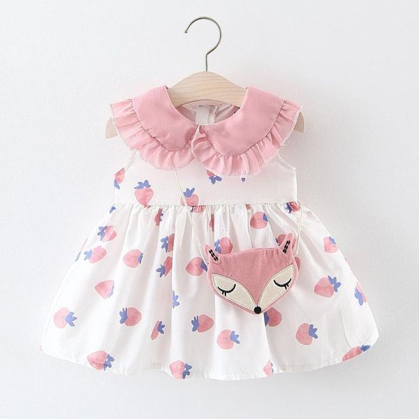 girl's dresses toddler baby girl summer dress kids girls ruffles strawberry print princess bag for 2 years 3, Red;yellow
girl's dresses toddler baby girl summer dress kids girls ruffles strawberry print princess bag for 2 years 3, Red;yellow