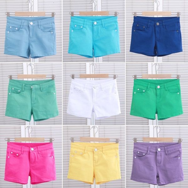 women's shorts 2020 new white denim elastic slim summer casual straight three point pants, White;black
women's shorts 2020 new white denim elastic slim summer casual straight three point pants, White;black