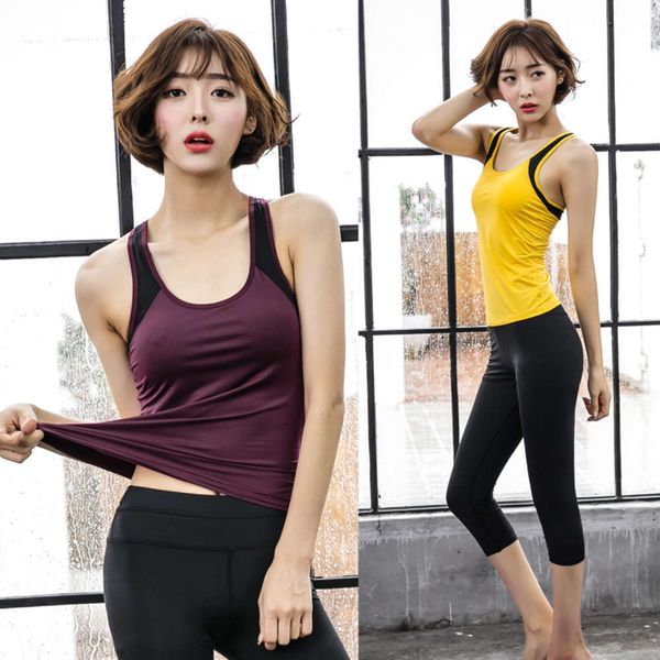 women's tracksuits tracksuitsfitness running women's nylon quick drying elastic slim i-shaped vest yoga suit 702z, Gray
women's tracksuits tracksuitsfitness running women's nylon quick drying elastic slim i-shaped vest yoga suit 702z, Gray