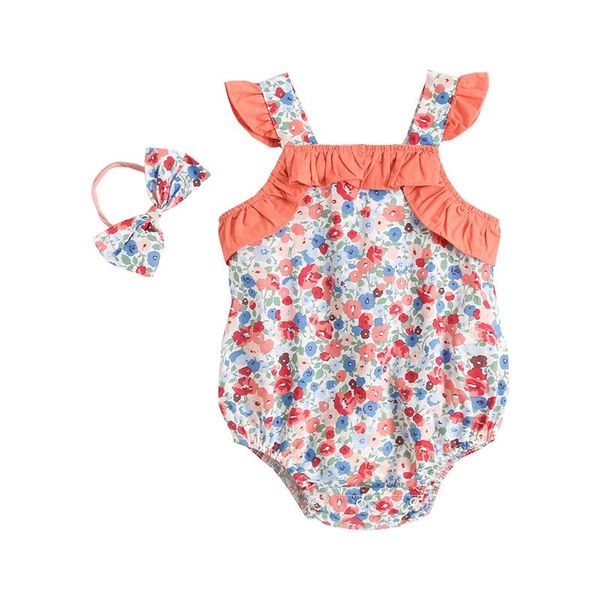 baby girl summer rompers 2021 toddler floral clothes with headband korean fashion infant sleeveless suit jumpsuits, Blue
baby girl summer rompers 2021 toddler floral clothes with headband korean fashion infant sleeveless suit jumpsuits, Blue