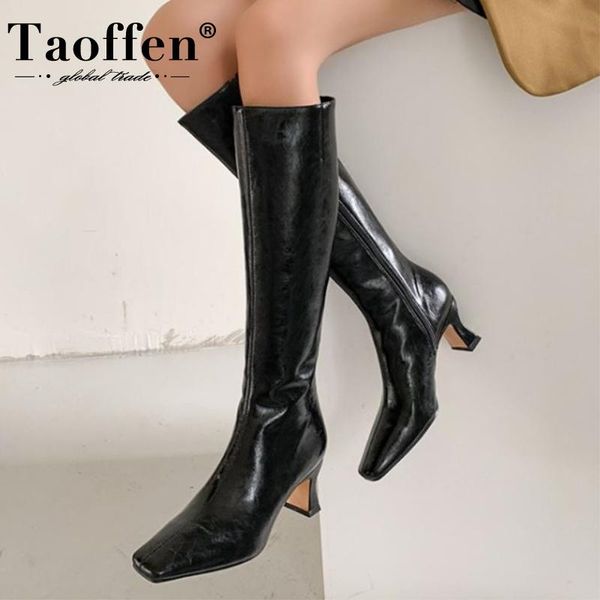 boots taoffen knee women real leather high heel shoes zipper streetwear fashion casual long boot ladies footwear size 33-41, Black
boots taoffen knee women real leather high heel shoes zipper streetwear fashion casual long boot ladies footwear size 33-41, Black