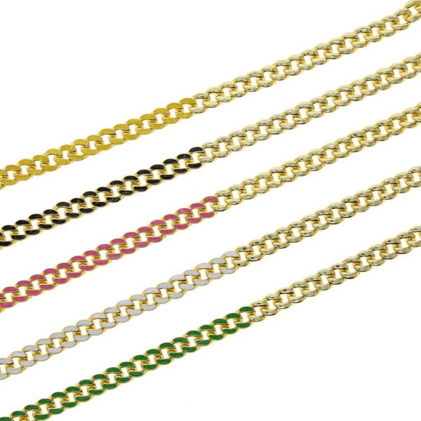 gold color 8mm width neon enamel cuban link chain choker necklace 2021 summer colorful rainbow jewelry chains, Silver
gold color 8mm width neon enamel cuban link chain choker necklace 2021 summer colorful rainbow jewelry chains, Silver