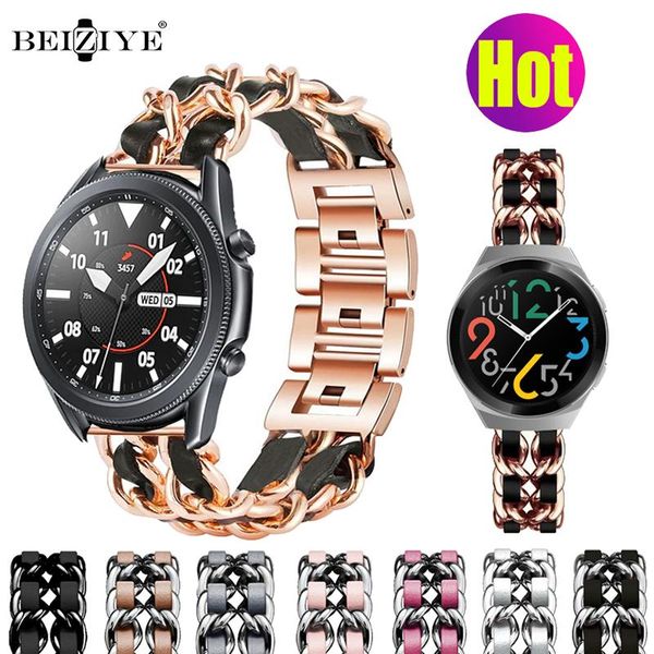 watch bands 22mm band for samsung galaxy 3 45mm leather stainless steel strap huawei gt 2e gtr 46mm s3, Black;brown 
watch bands 22mm band for samsung galaxy 3 45mm leather stainless steel strap huawei gt 2e gtr 46mm s3, Black;brown