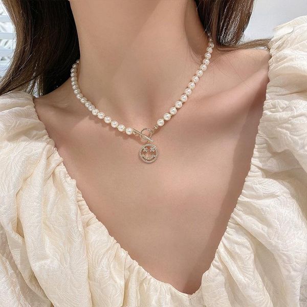 chains delicate jewelry sweet design natural freshwater pearl necklace temperament women for gifts, Silver
chains delicate jewelry sweet design natural freshwater pearl necklace temperament women for gifts, Silver