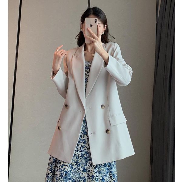 women's suits & blazers manufacturer wholesale white small suit thin coat 2021 summer dress goddess leisure temperament loose, White;black
women's suits & blazers manufacturer wholesale white small suit thin coat 2021 summer dress goddess leisure temperament loose, White;black
