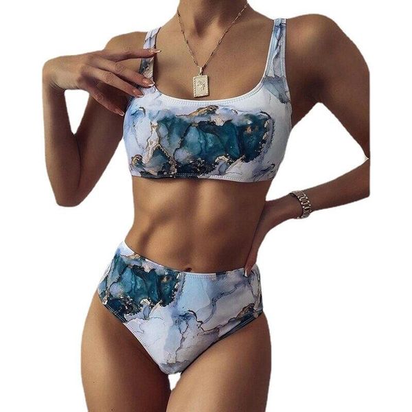 women's swimwear women bikinis bathing suit beach wear swimsuit print split high waist sport bandeau 2021, White;black
women's swimwear women bikinis bathing suit beach wear swimsuit print split high waist sport bandeau 2021, White;black