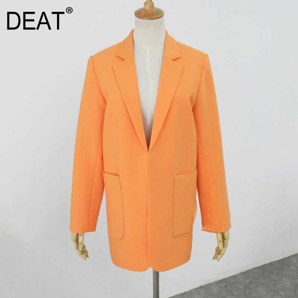 women's suits & blazers deat woman blazer jacket solid notched collar long sleeve loose thin cardigan elegant vintage style 2021 summer, White;black
women's suits & blazers deat woman blazer jacket solid notched collar long sleeve loose thin cardigan elegant vintage style 2021 summer, White;black