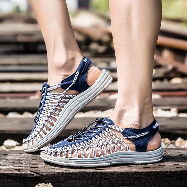 women shoes style summer elastic band hand woven sandals breathable casual sports single, Black
women shoes style summer elastic band hand woven sandals breathable casual sports single, Black