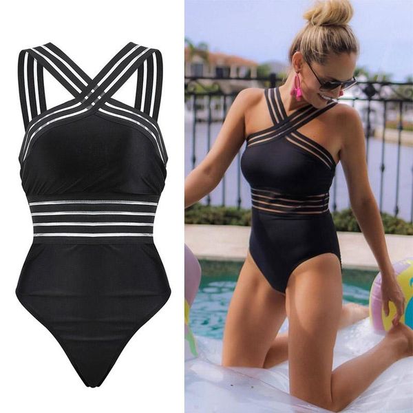 women's swimwear 2021 women bikini bodysuit ladies striped bandage backless push up swimsuit beach triangle bathing suit, White;black
women's swimwear 2021 women bikini bodysuit ladies striped bandage backless push up swimsuit beach triangle bathing suit, White;black