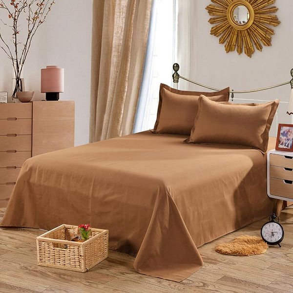 sheets & sets 1 piece coffee color flat bed sheet 100% polyester sanding for single double size (no case) xf338-6 
sheets & sets 1 piece coffee color flat bed sheet 100% polyester sanding for single double size (no case) xf338-6
