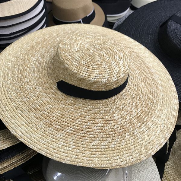 product show classic large brim fine straw flat straw hat temperament beach vacation hat, Blue;gray
product show classic large brim fine straw flat straw hat temperament beach vacation hat, Blue;gray