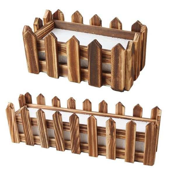 fencing, trellis & gates 2pcs wood fence flowerpots flower arrangement 
fencing, trellis & gates 2pcs wood fence flowerpots flower arrangement