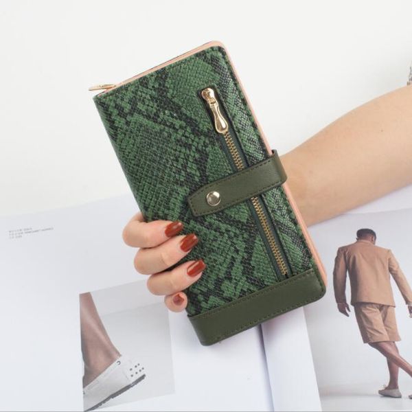 women leathers wallets personality popular snake pattern long wallet street trend multi-card leather coin purse large capacity multifunction, Red;black
women leathers wallets personality popular snake pattern long wallet street trend multi-card leather coin purse large capacity multifunction, Red;black