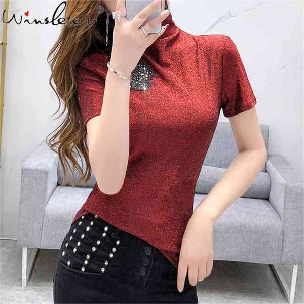 cotton tee shirt solid color basic t shirts women casual turtleneck diamonds spring korean hipster tshirt s-3xl t03809b 210421, Black;gray
cotton tee shirt solid color basic t shirts women casual turtleneck diamonds spring korean hipster tshirt s-3xl t03809b 210421, Black;gray