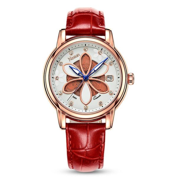 wristwatches switzerland nesun women's watches quartz watch women six-leaf grass design clock diamond n9065-3, Slivery;brown
wristwatches switzerland nesun women's watches quartz watch women six-leaf grass design clock diamond n9065-3, Slivery;brown