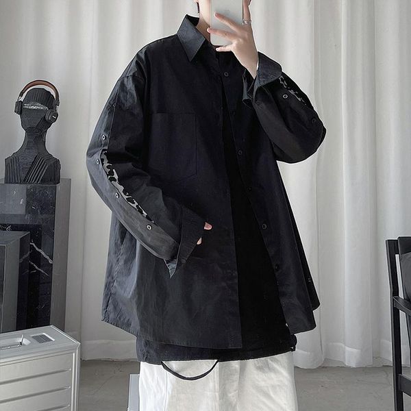 long sleeve shirts mens casual leopard woolen cloth stitching design coat bottoming male clothes mid-length spring autumn men's, White;black
long sleeve shirts mens casual leopard woolen cloth stitching design coat bottoming male clothes mid-length spring autumn men's, White;black