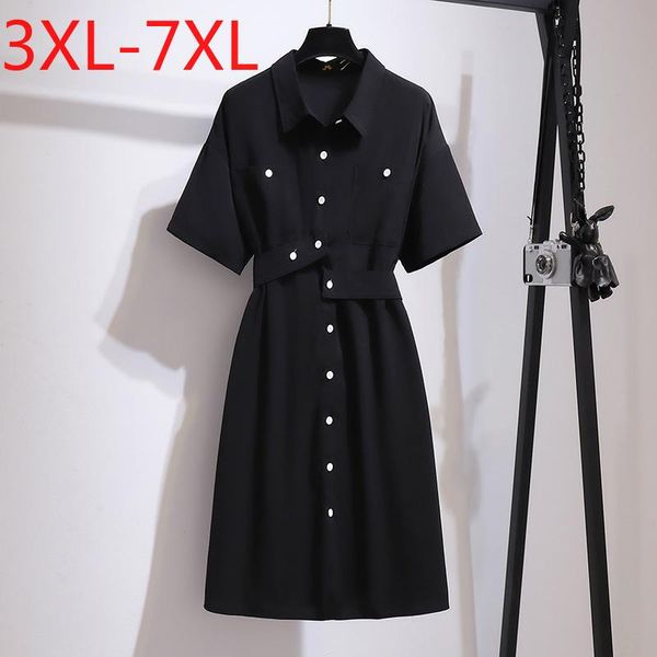 plus size dresses missfansiqi 3xl-7xl 2021 ladies summer shirt dress for women short sleeve loose button belt black midi
plus size dresses missfansiqi 3xl-7xl 2021 ladies summer shirt dress for women short sleeve loose button belt black midi