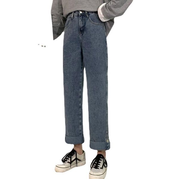 women high waist skinny design quality cotton loose jeans denim plus size daily fashion casual women's, Blue
women high waist skinny design quality cotton loose jeans denim plus size daily fashion casual women's, Blue