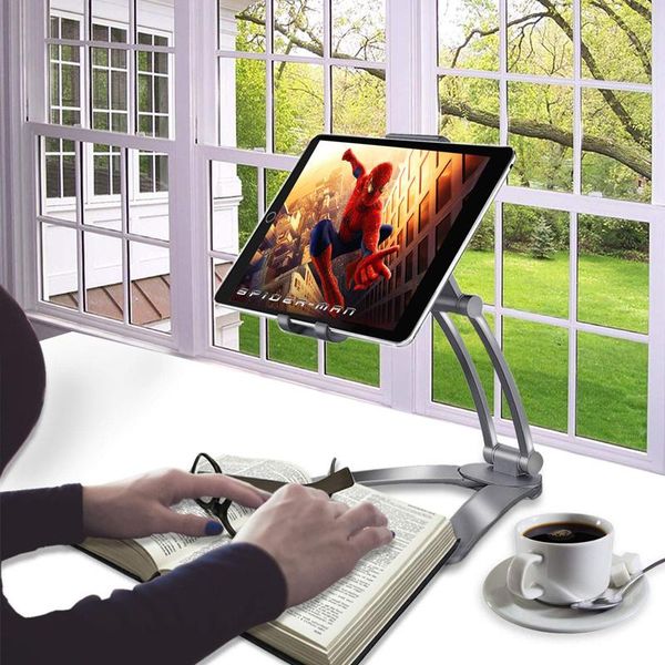 kitchen wall tablet stand adjustable deskpull-up lazy bracket 2-in-1 aluminum desk mount support cell phone mounts & holders
kitchen wall tablet stand adjustable deskpull-up lazy bracket 2-in-1 aluminum desk mount support cell phone mounts & holders