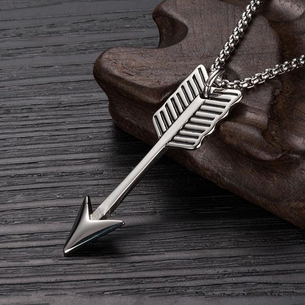 pendant necklaces necklace men's arrow hip hop bow and pendants stainless steel chain jewelry on the neck gifts for male, Silver
pendant necklaces necklace men's arrow hip hop bow and pendants stainless steel chain jewelry on the neck gifts for male, Silver