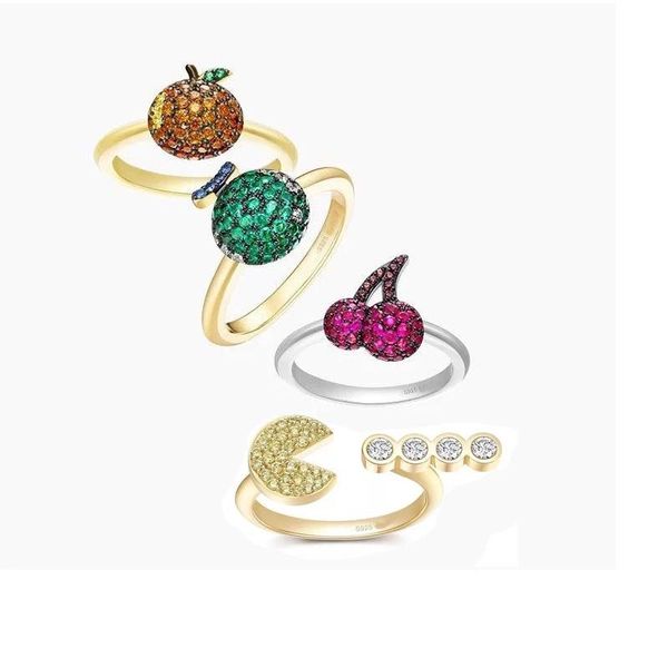 cluster rings soelle lovely 925 sterling silver colorful micro cubic zirconia cherry orange melon fruit finger ring women girl fashion jewel, Golden;silver
cluster rings soelle lovely 925 sterling silver colorful micro cubic zirconia cherry orange melon fruit finger ring women girl fashion jewel, Golden;silver