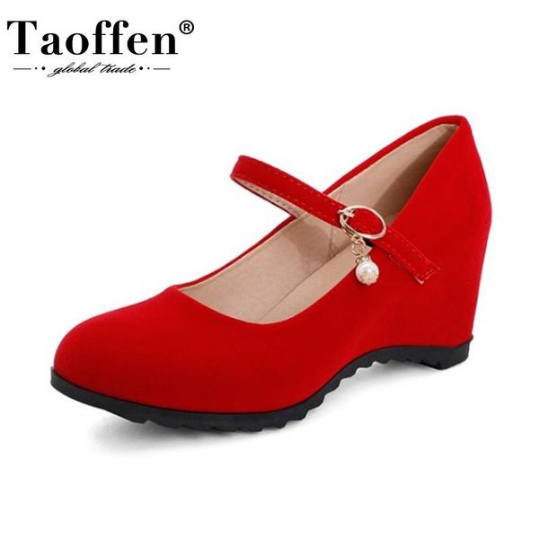 taoffen size 34-43 women pumps fashion buckle strap beads wedges shoes woman high heel party office lady daily footwear dress, Black
taoffen size 34-43 women pumps fashion buckle strap beads wedges shoes woman high heel party office lady daily footwear dress, Black