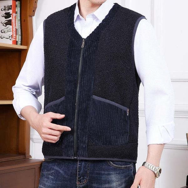 men's vests cashmere mens jacket sleeveless soft windbreaker casual coats male velvet wool vest men thicken waistcoat plus size, Black;white
men's vests cashmere mens jacket sleeveless soft windbreaker casual coats male velvet wool vest men thicken waistcoat plus size, Black;white