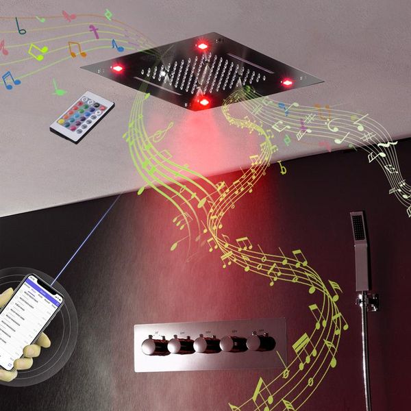 music shower set 16 inch concealed ceiling waterfall rain mist multifunction led head thermostatic mixing valve bluetooth bathroom sets
music shower set 16 inch concealed ceiling waterfall rain mist multifunction led head thermostatic mixing valve bluetooth bathroom sets