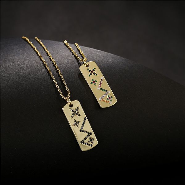 fashion new 18k gold geometric pendant necklace star copper micro inlaid jewelry female 20617, Silver
fashion new 18k gold geometric pendant necklace star copper micro inlaid jewelry female 20617, Silver