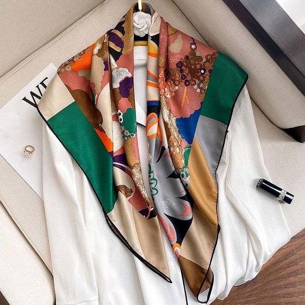 scarves design 2021 scarf square hijab neck foulard twill silk large kerchief female soft headband spring wraps bandana hijabs, Blue;gray
scarves design 2021 scarf square hijab neck foulard twill silk large kerchief female soft headband spring wraps bandana hijabs, Blue;gray