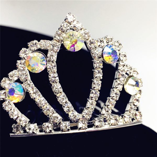 children's crown exquisite bridal hair ornament ab color hair ornament pearl seven teeth crown, Golden;silver
children's crown exquisite bridal hair ornament ab color hair ornament pearl seven teeth crown, Golden;silver