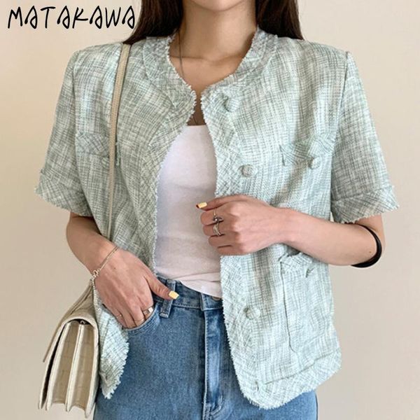 women's jackets matakawa loose mixed color woolen short jacket women korean chic retro elegant v-neck single-breasted coat, Black;brown
women's jackets matakawa loose mixed color woolen short jacket women korean chic retro elegant v-neck single-breasted coat, Black;brown