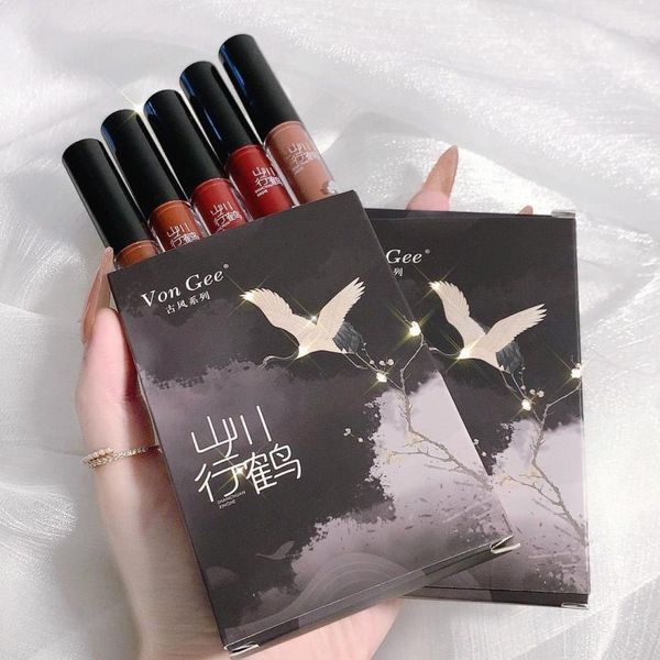 5pcs/set chinese style lip glaze set velvet matte liquid lipsticks waterproof long-lasting makeup cosmetic tslm2 gloss
5pcs/set chinese style lip glaze set velvet matte liquid lipsticks waterproof long-lasting makeup cosmetic tslm2 gloss