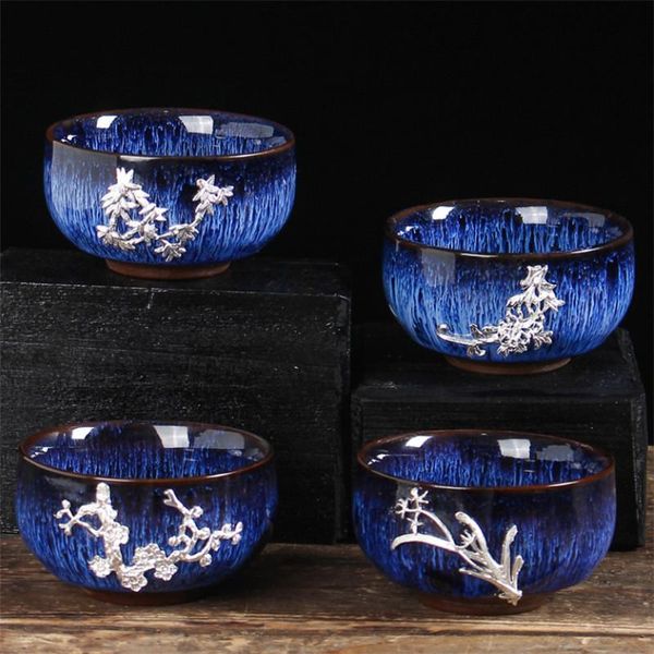 cups & saucers ceramic temmoku glaze teacup creative kiln change silver inlay small tea bowl porcelain master cup set drinkware
cups & saucers ceramic temmoku glaze teacup creative kiln change silver inlay small tea bowl porcelain master cup set drinkware
