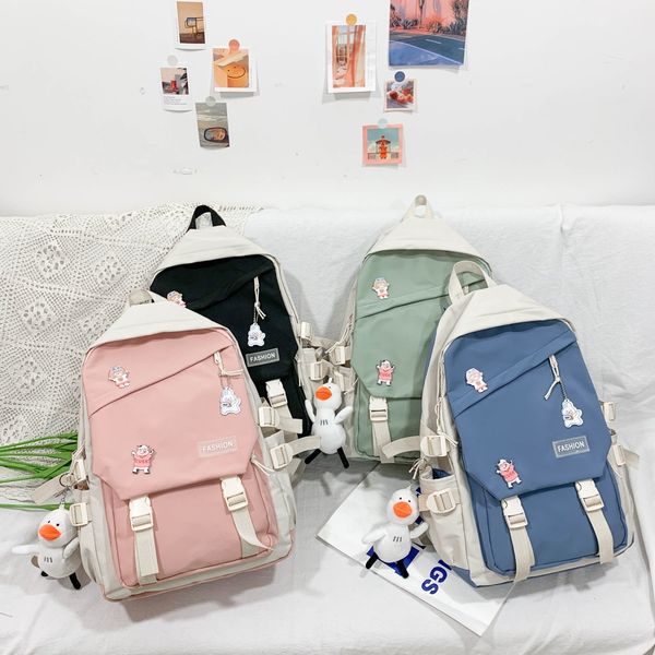 backpack female fashion backpack in the fashionable school bag nylon waterproof for adolescents great contrast student color shoulder bags 9
backpack female fashion backpack in the fashionable school bag nylon waterproof for adolescents great contrast student color shoulder bags 9