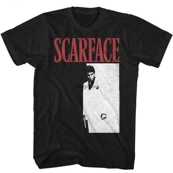 men's t-shirts scarface meng t-shirt, White;black
men's t-shirts scarface meng t-shirt, White;black