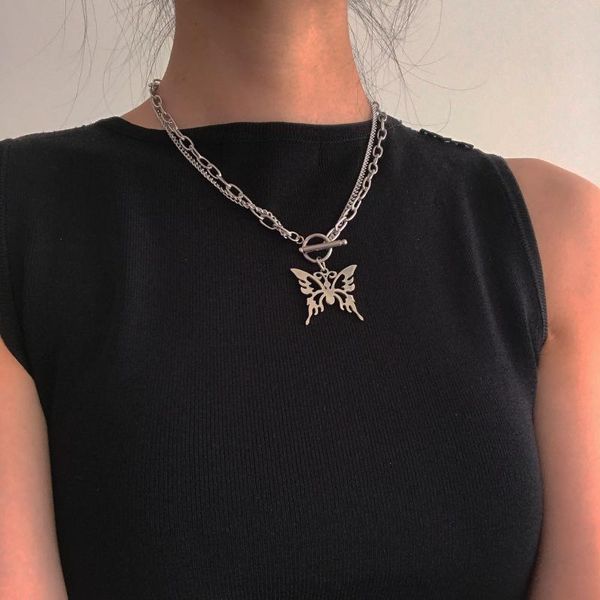 chains titanium steel not design feeling smile fade necklace female hip hop i cold wind tide deserve to act the role of sweater chain, Silver
chains titanium steel not design feeling smile fade necklace female hip hop i cold wind tide deserve to act the role of sweater chain, Silver