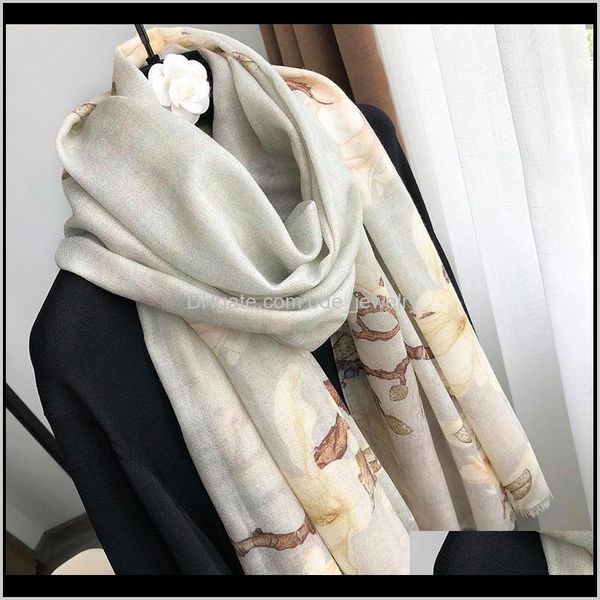 wraps hats, & gloves aessoriesring 100percent cashmere scarf women printed floral thin autumn winter spring painting big fashion large size, Blue;gray
wraps hats, & gloves aessoriesring 100percent cashmere scarf women printed floral thin autumn winter spring painting big fashion large size, Blue;gray