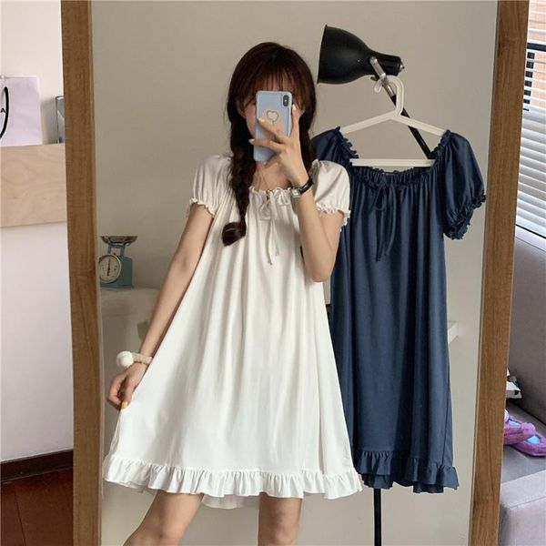 cotton nightgowns women summer solid night dress sleepwear nuisette wear camisole camison mujer verano women's, Black;red
cotton nightgowns women summer solid night dress sleepwear nuisette wear camisole camison mujer verano women's, Black;red