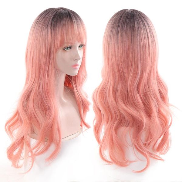 synthetic wigs houyan long curly hair ombre blonde wig cosplay natural heat-resistant female, Black
synthetic wigs houyan long curly hair ombre blonde wig cosplay natural heat-resistant female, Black