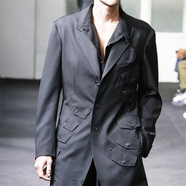 men's suits & blazers spring lapel solid color multi pocket button design fashion youth show boutique suit, White;black
men's suits & blazers spring lapel solid color multi pocket button design fashion youth show boutique suit, White;black