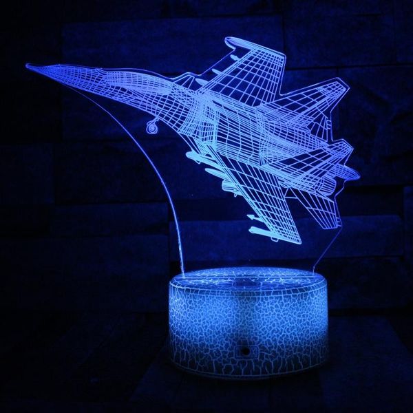 night lights airplane 3d light 7 color change led desk table lamp touch button room decor f-16 fighting plane holiday gift for boy
night lights airplane 3d light 7 color change led desk table lamp touch button room decor f-16 fighting plane holiday gift for boy